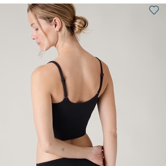 Athleta SCOOP CROP TANKINI A-C // Pique Black - Picture 3 of 9